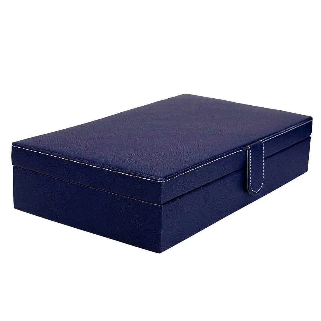 12 Slots Luxury Watch Box Organizer with Plain PU Leather Finish