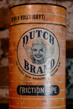 1940's Dutch Brand Friction Tape Container - Jumbo Shop Package