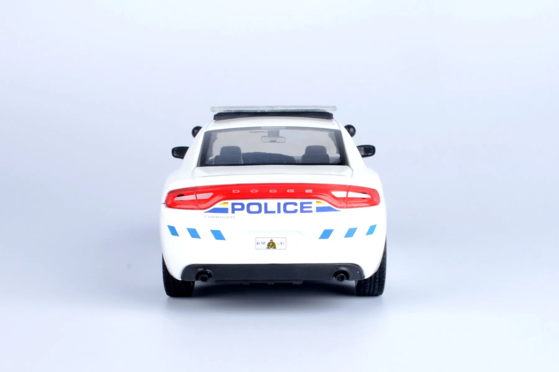 2023 Dodge Charger Police Pursuit Car RCMP Royal Canadian Mounted Police White 1/24 Diecast Model Motormax 76809