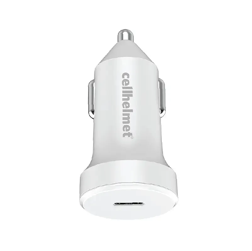 20W PD Car Charger - Single Port - White