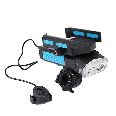 2400mAh blue black Outdoor cycling bike front light with emergency light, with power bank, mobile phone holder,Waterproof,rechargeable AZ22531