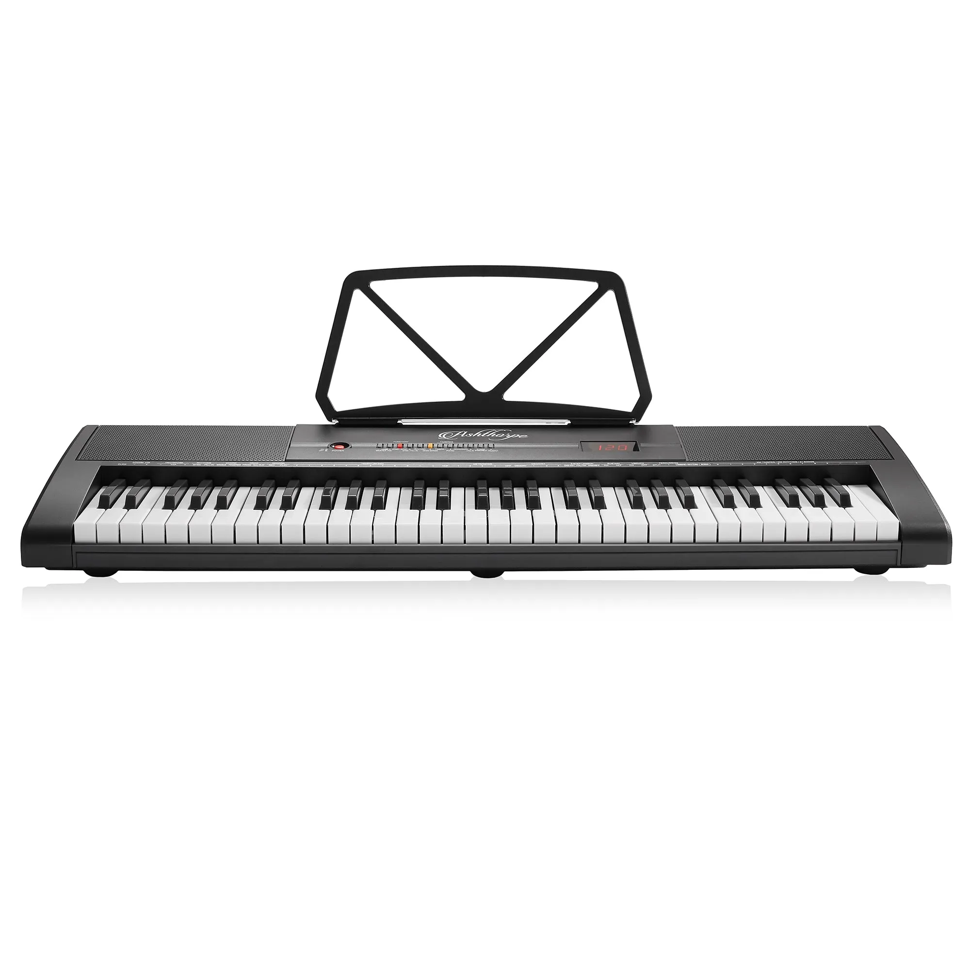 61-Key Digital Keyboard Piano for Beginners, Includes Stand and Bench