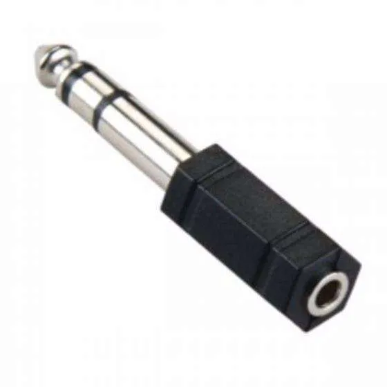 6.3mm Stereo Jack Plug to 3.5mm Stereo Jack Socket