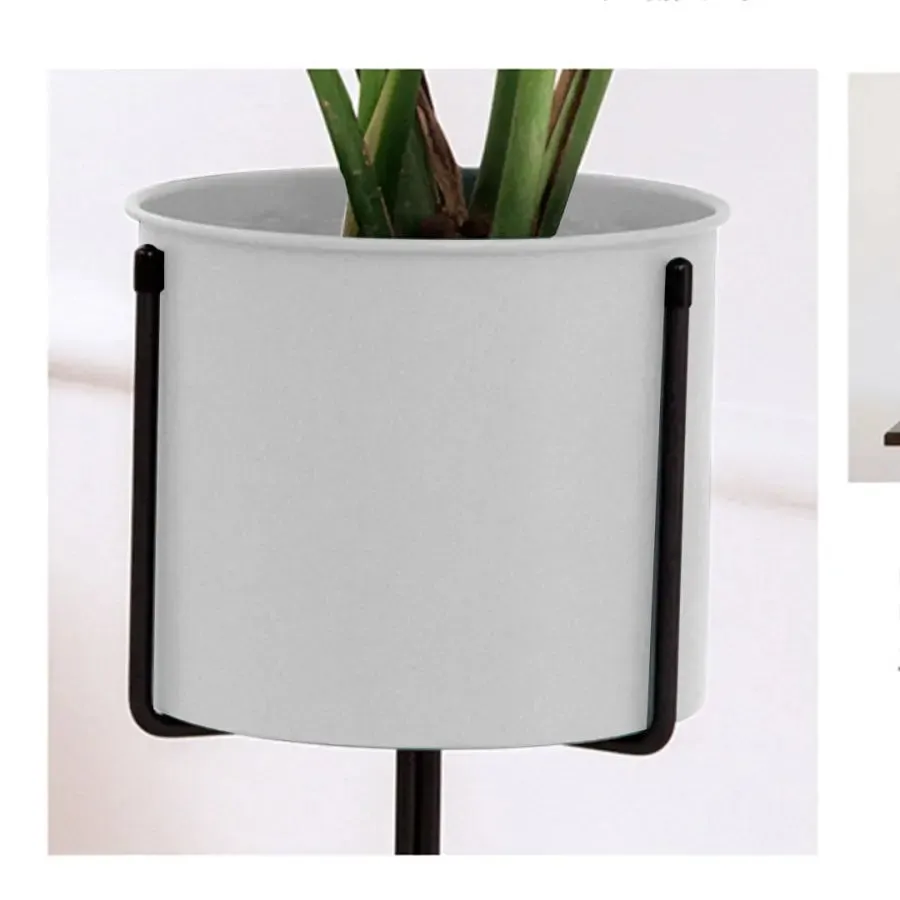 80cm Tripod Black & White Plant Stand