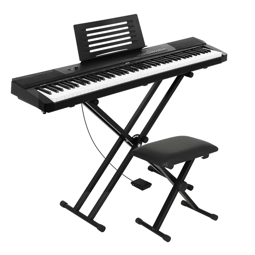 88-Key Touch-Sensitive Electric Piano w/ Stand & Pedal - Alpha