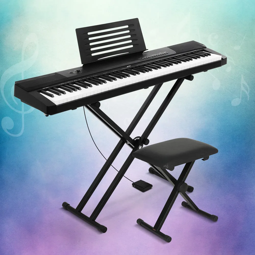 88-Key Touch-Sensitive Electric Piano w/ Stand & Pedal - Alpha