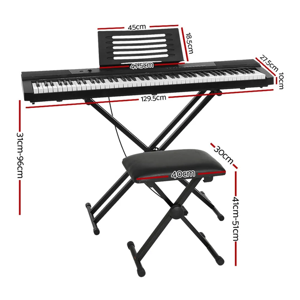 88-Key Touch-Sensitive Electric Piano w/ Stand & Pedal - Alpha