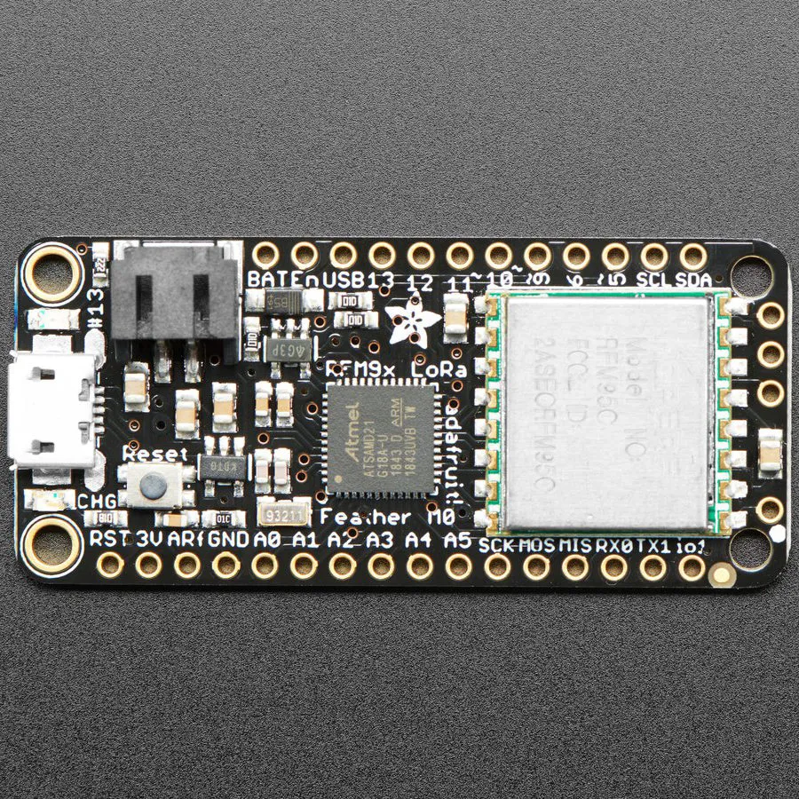 Adafruit Feather M0 with RFM95 LoRa Radio - 900MHz - RadioFruit