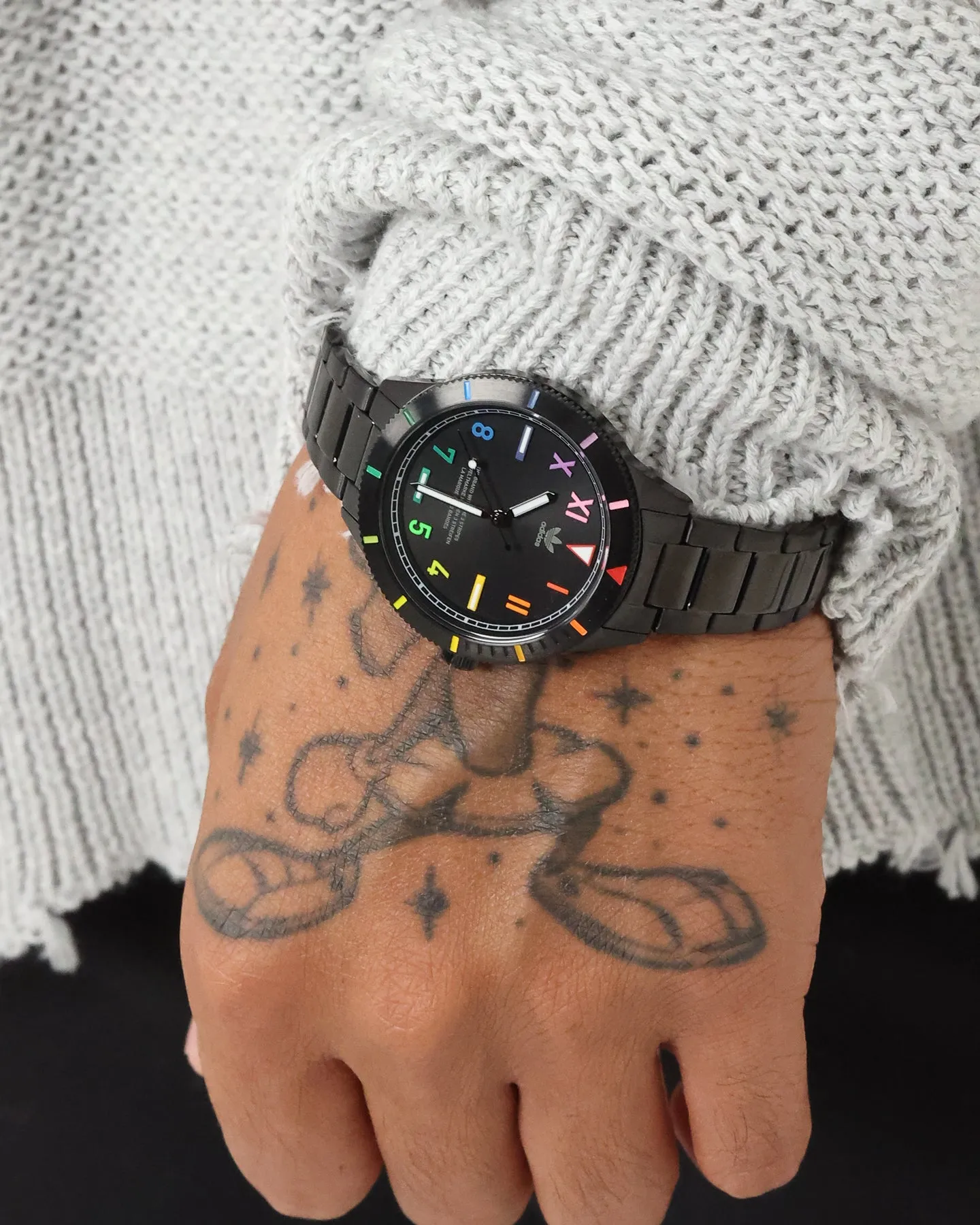 Adidas Edition Three 36MM Black/Rainbow