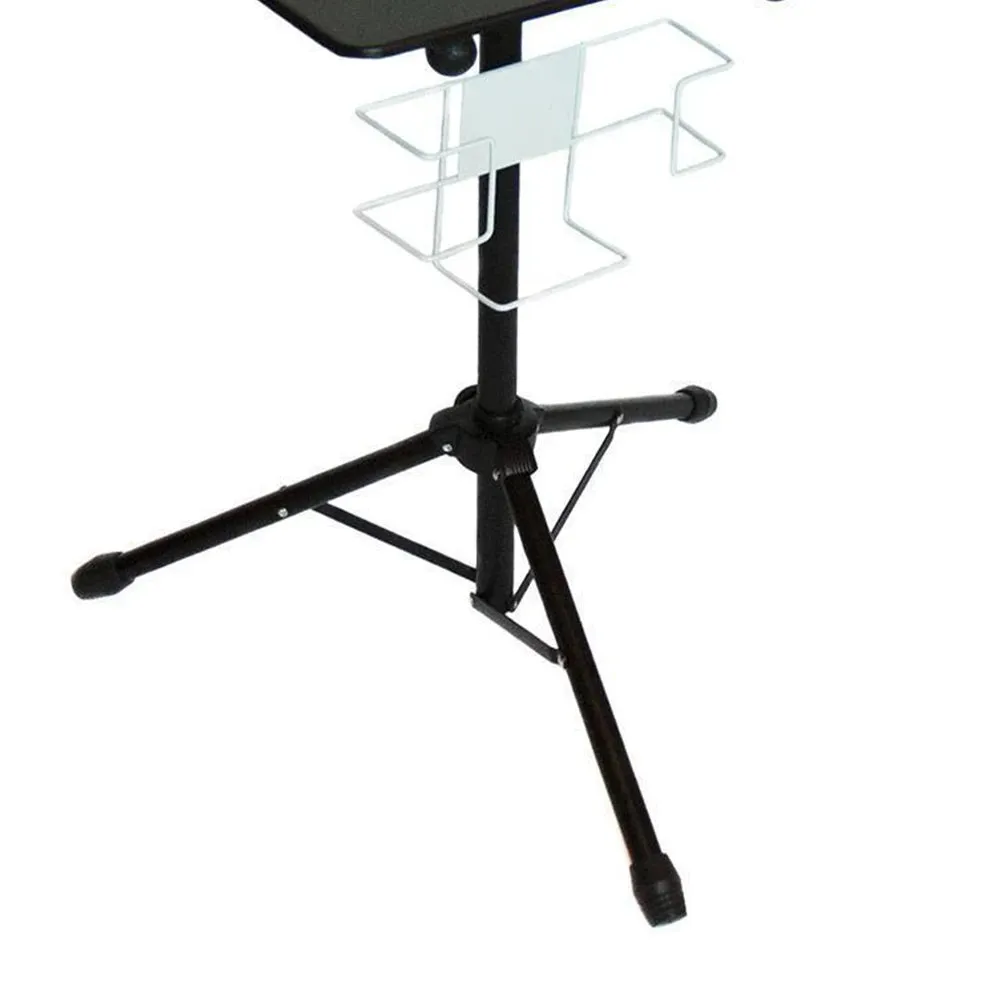 Adjustable Metal Tattoo Workstation with Storage Shelf for Studio and Mobile Use