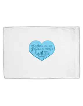 Adoption is When - Mom and Son Quote Standard Size Polyester Pillow Case by TooLoud