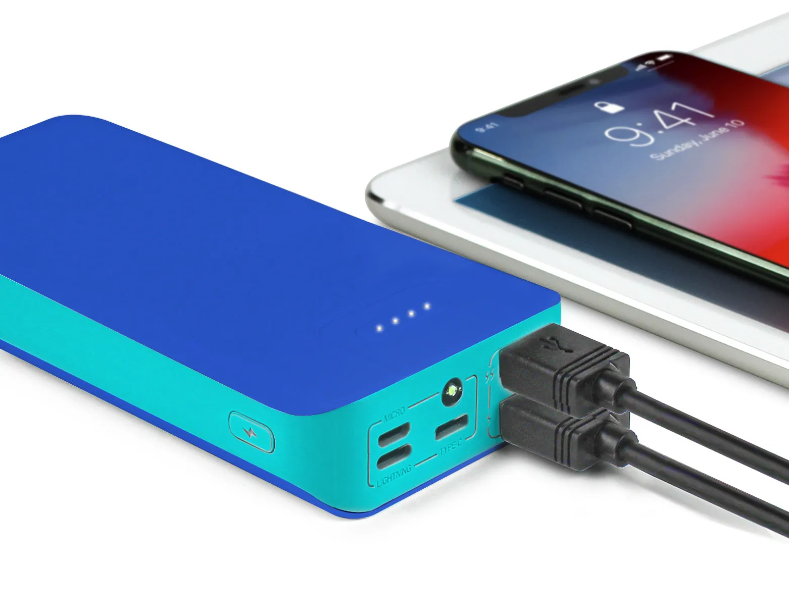 Aduro PowerUp Trio 20,000 mAh SmartCharge Dual USB Backup Battery