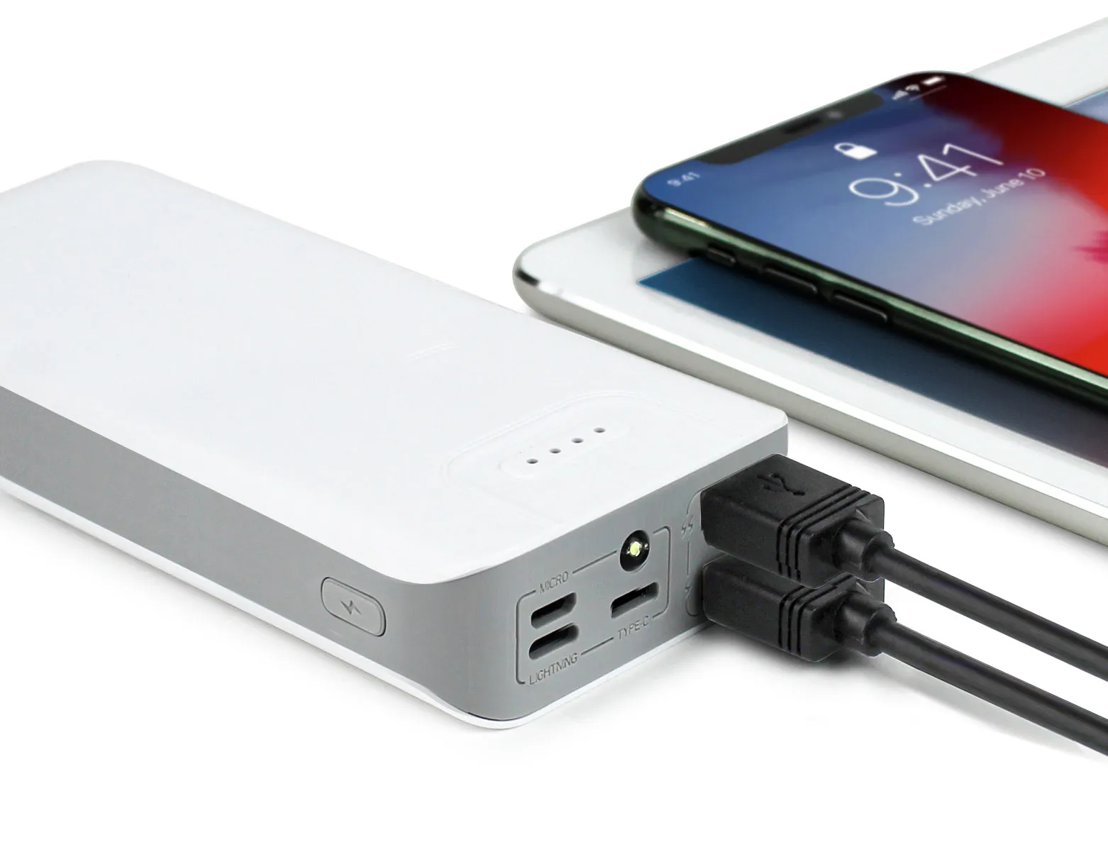 Aduro PowerUp Trio 20,000 mAh SmartCharge Dual USB Backup Battery