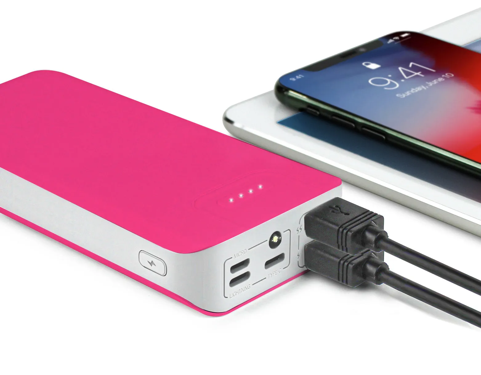 Aduro PowerUp Trio 20,000 mAh SmartCharge Dual USB Backup Battery