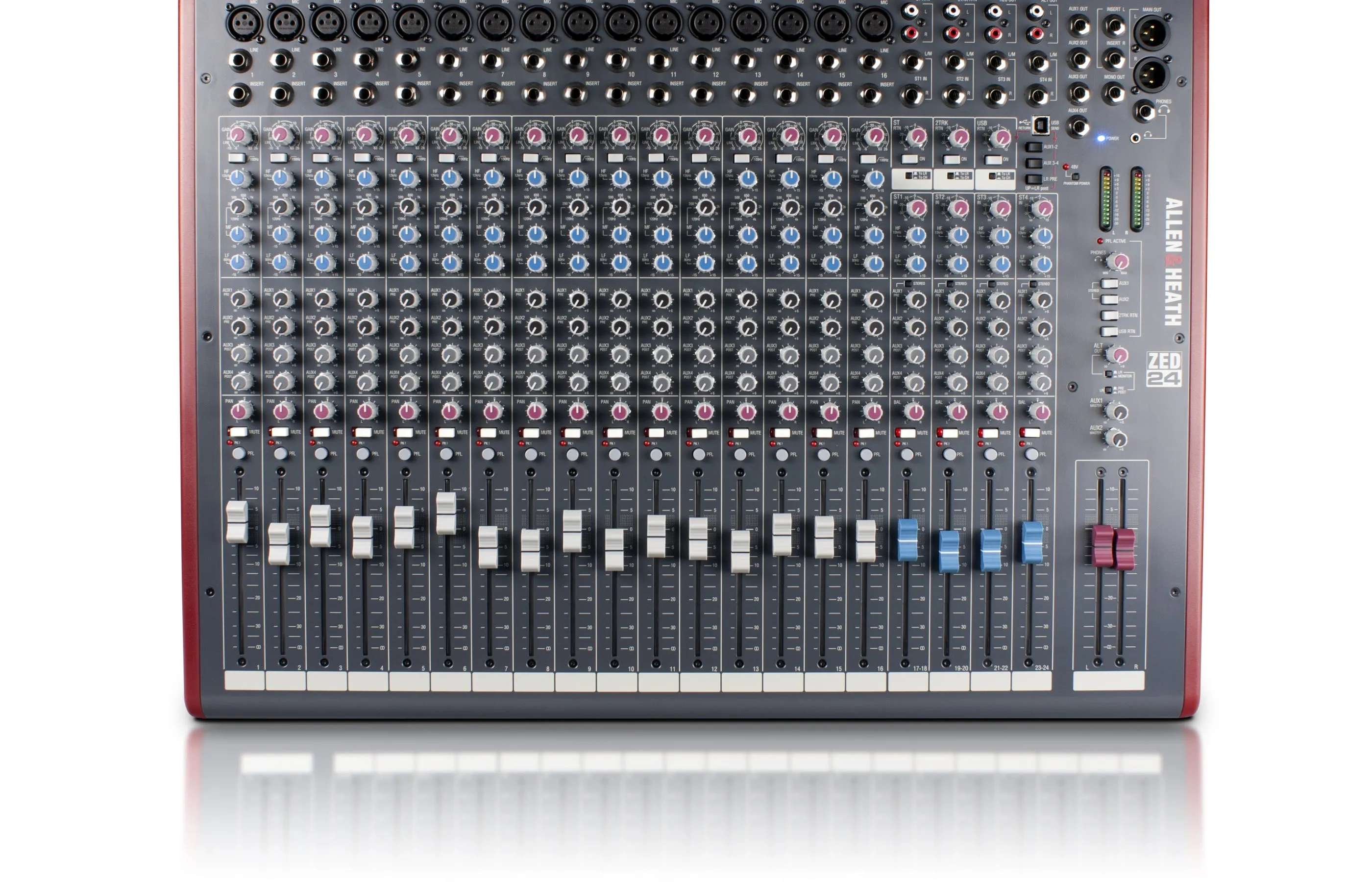 Allen & Heath ZED-24 24-Channel Recording And Live Sound Mixer With USB Connection