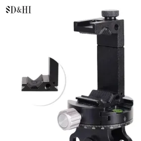 Aluminum Phone Tripod Mount Cold Shoe Mount Support Vertical And Horizontal Metal Phone Clip With Hot Shoe.