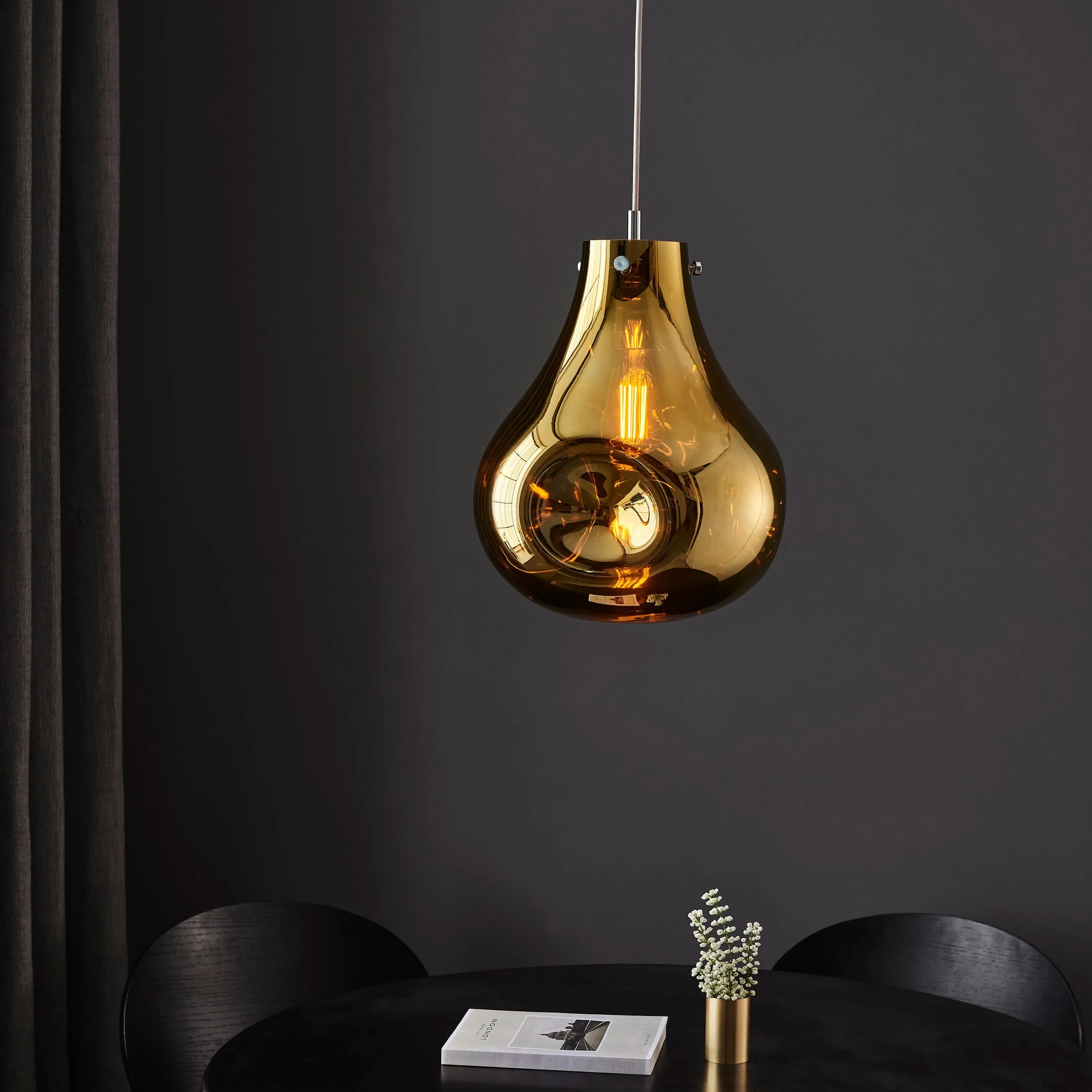 Amos Iris Pendant Gold Large