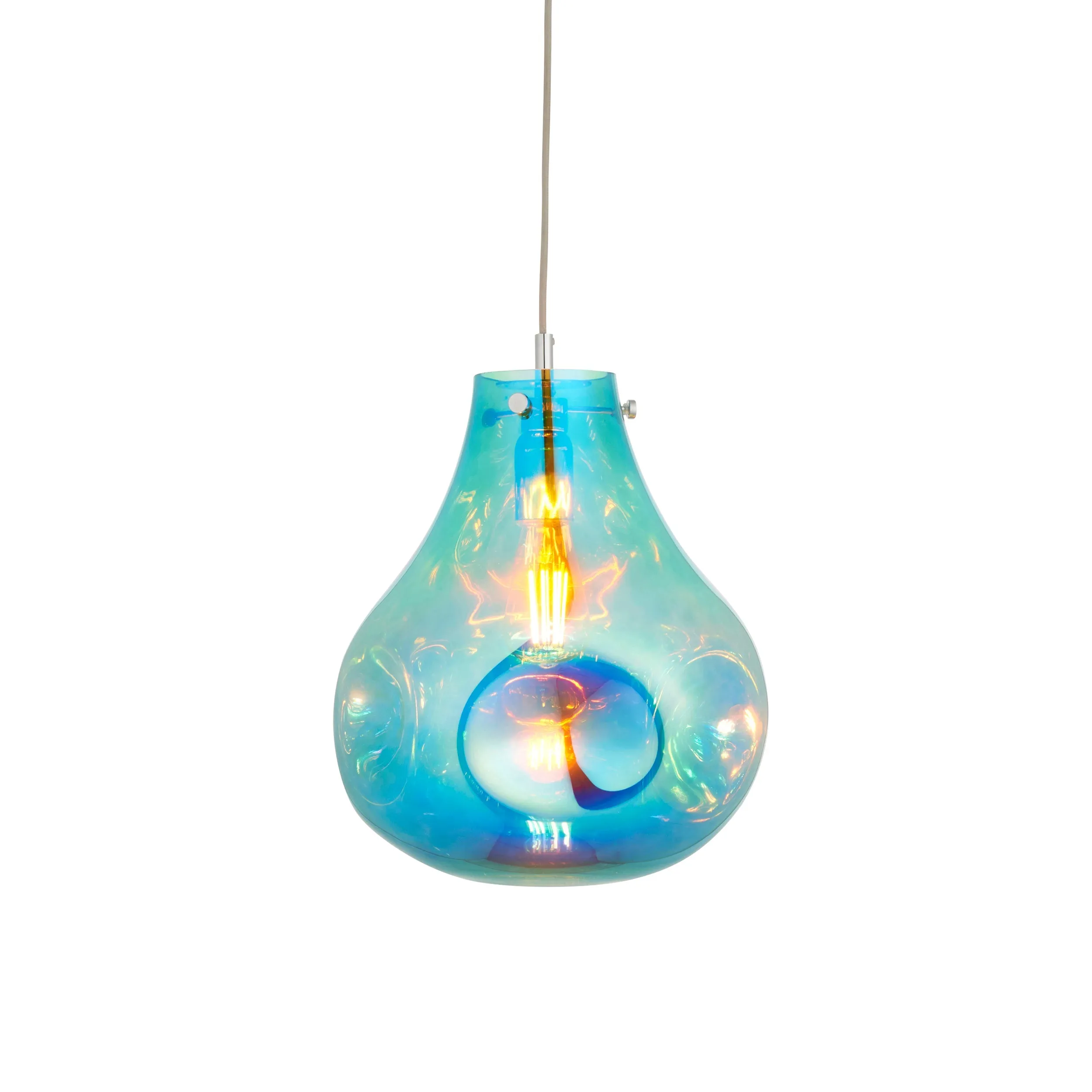 Amos Iris Pendant Petrol Large