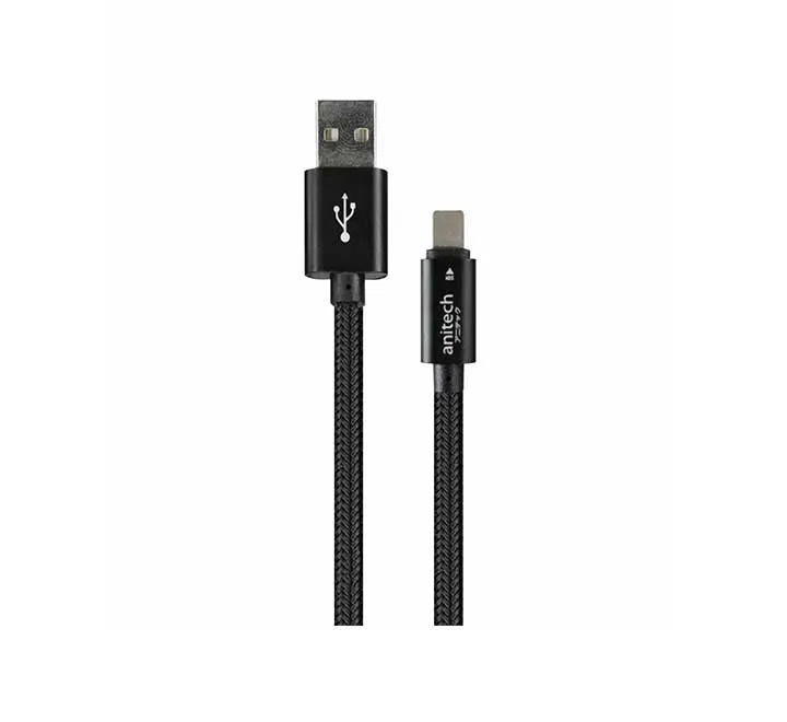 Anitech D225 iPhone and Android USB Cable (Black)