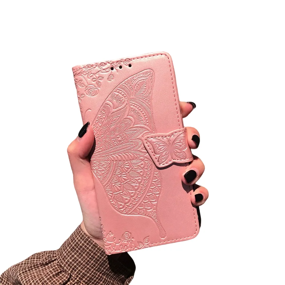 Anymob iPhone Case Pink Flip Leather Wallet Phone Book Style Cover Shell