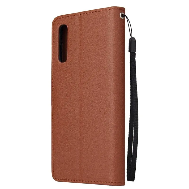 Anymob Samsung Beige Leather Case Flip Wallet Phone Cover