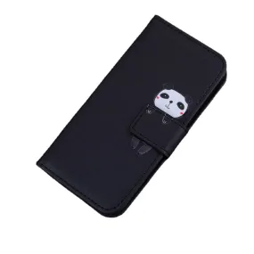 Anymob Samsung Black Flip Leather Case Wallet Phone Cover