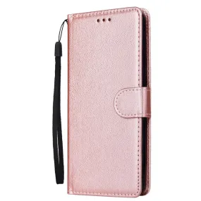 Anymob Samsung Pink Leather Case Flip Wallet Phone Cover