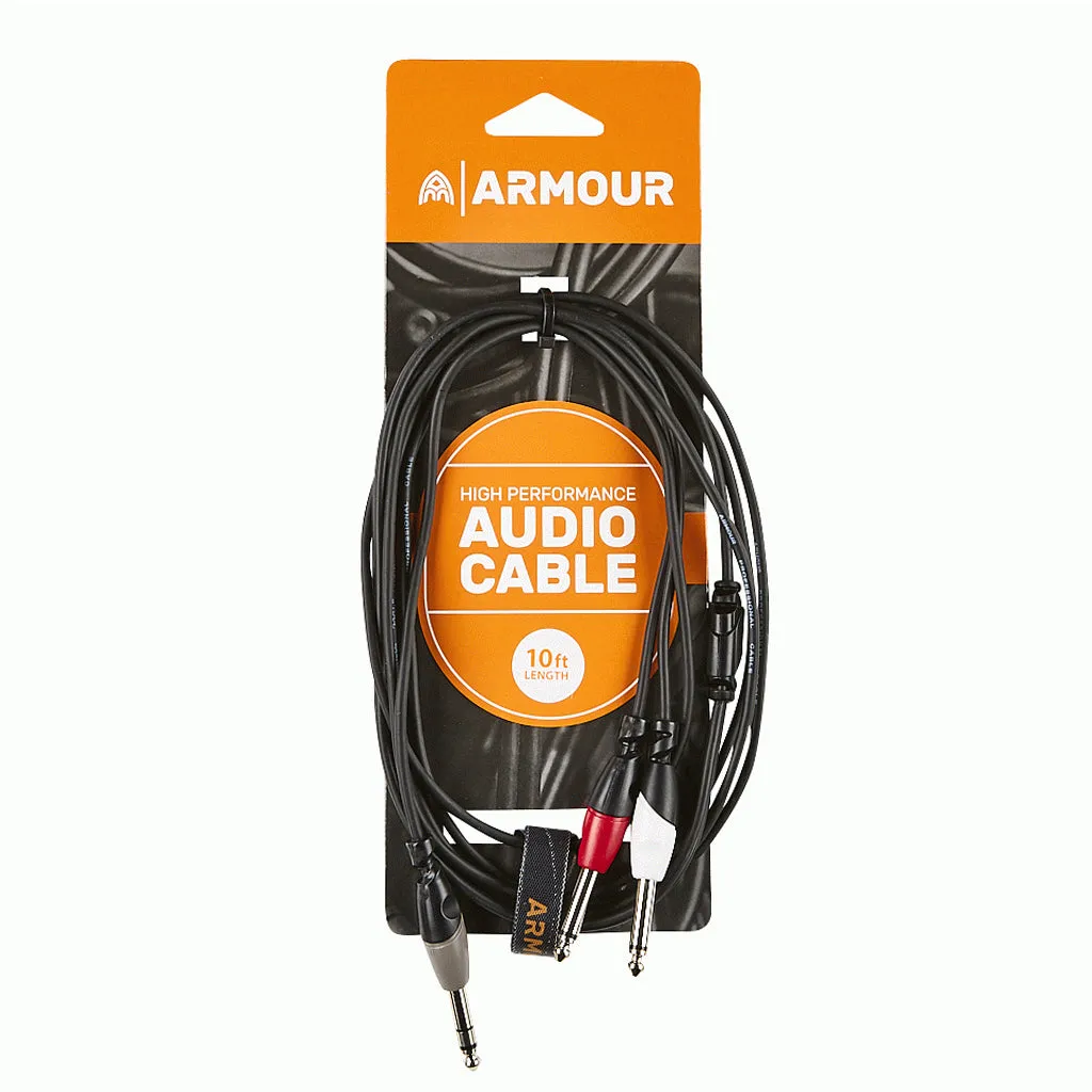 Armour SYC4 1/4 Stereo to 2X 1/4 Mono Cable