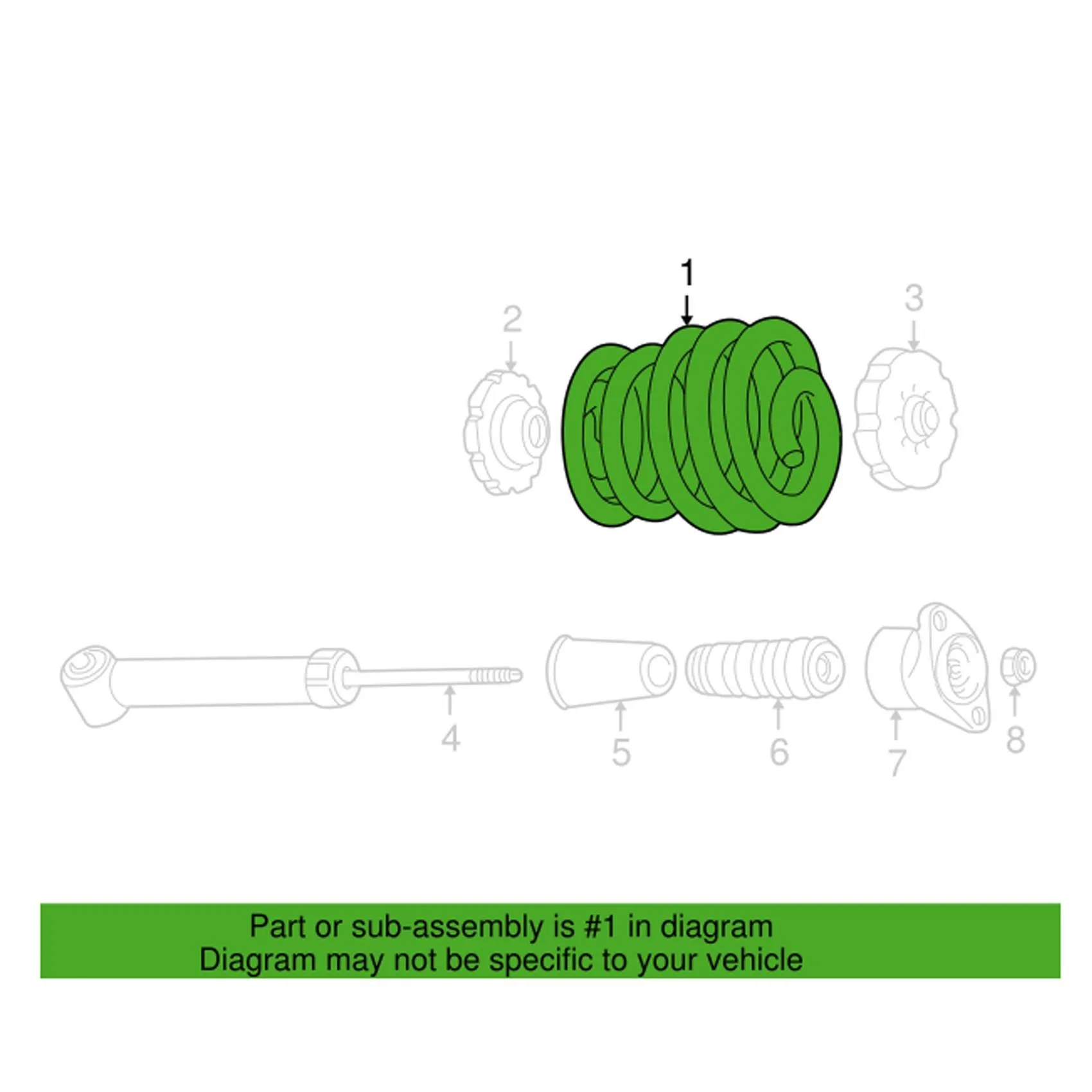 Audi Coil Spring – Rear 8E0511115CS