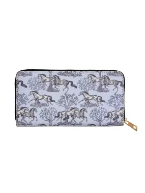 Awst Int'l "Lila" Blue Toile Clutch Wallet