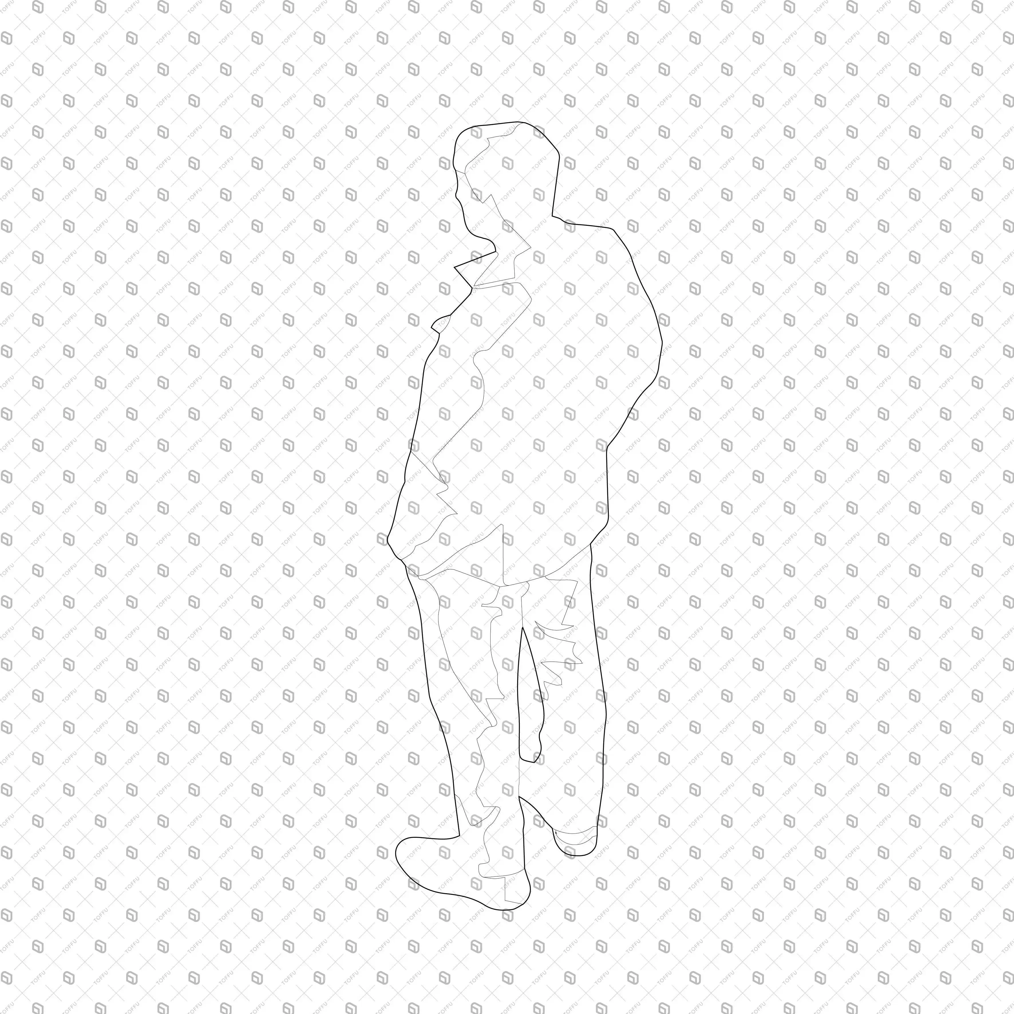 Axonometric Outlined People