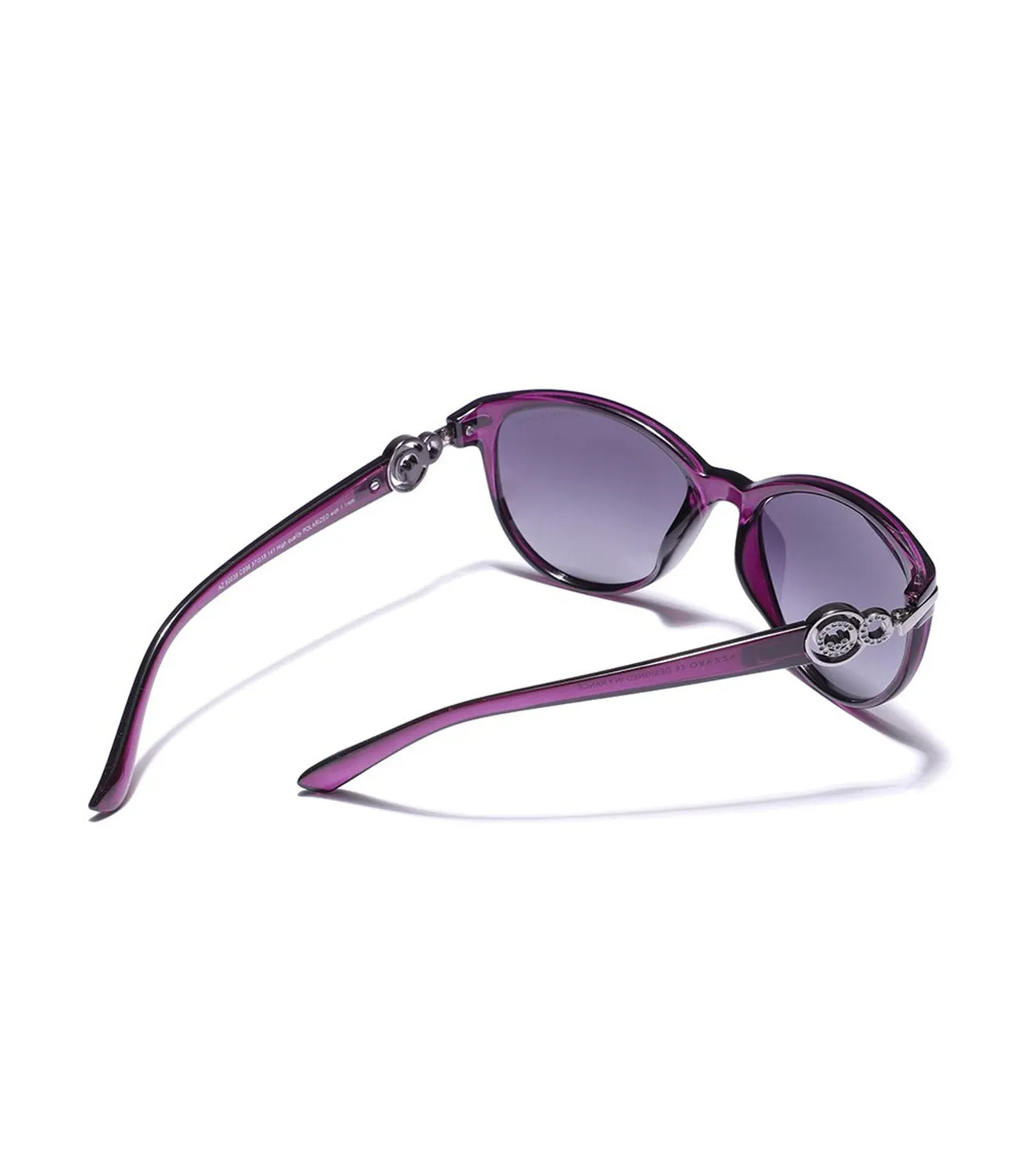 Azzaro Women's Purple Oval Sunglasses