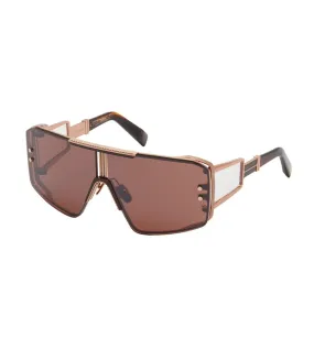 Balmain Unisex Brown Oversized Sunglasses