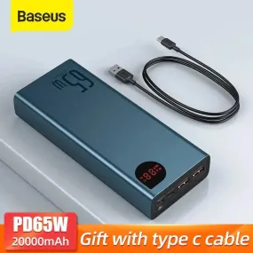 Baseus 20000mAh Fast Charging Power Bank for iPhone and More