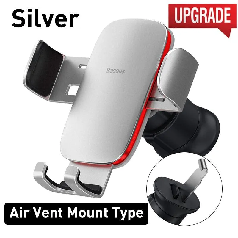 Baseus Gravity Car Phone Holder Mobile Phone Clip Holder Stand Bracket CD Slot/Airvent Mount Holder for iPhone Samsung