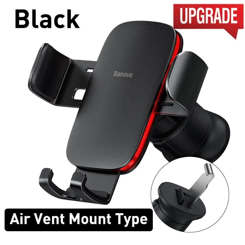 Baseus Gravity Car Phone Holder Mobile Phone Clip Holder Stand Bracket CD Slot/Airvent Mount Holder for iPhone Samsung