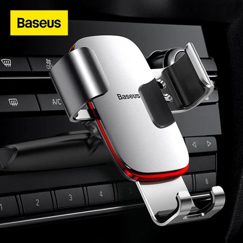 Baseus Gravity Car Phone Holder Mobile Phone Clip Holder Stand Bracket CD Slot/Airvent Mount Holder for iPhone Samsung