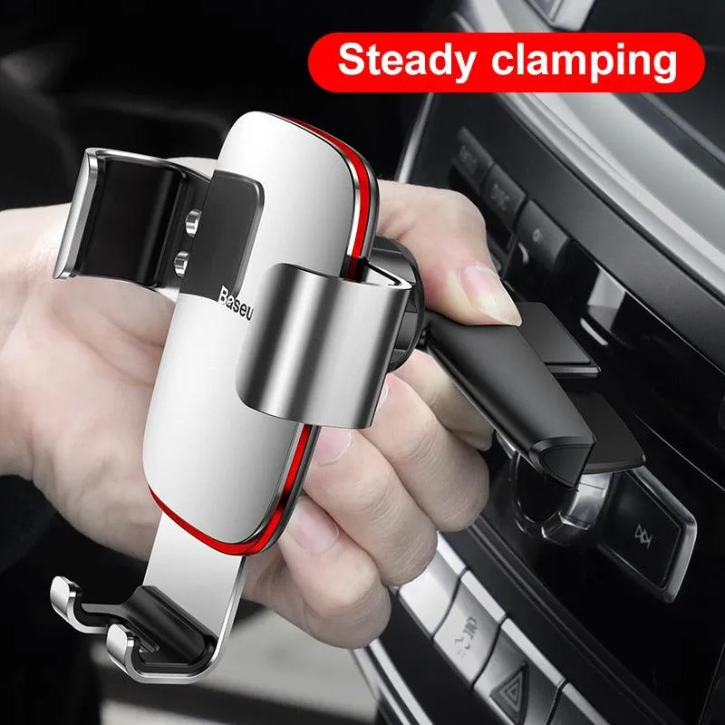 Baseus Gravity Car Phone Holder Mobile Phone Clip Holder Stand Bracket CD Slot/Airvent Mount Holder for iPhone Samsung