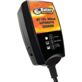 Battery Doctor 20026 Battery Doc 6-Volt-12-Volt 900mA Wall Mount CEC Charger-Maintainer