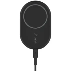 Belkin BoostCharge Car Phone Charger, 12V DC Input,  Magnetic Car Mount, Wireless Charging