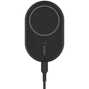 Belkin BoostCharge Car Phone Charger, 12V DC Input,  Magnetic Car Mount, Wireless Charging