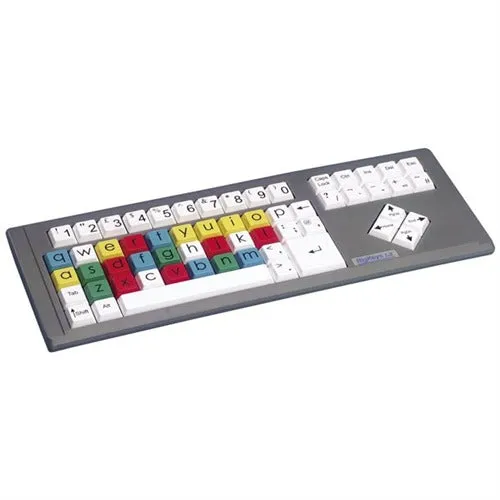 BigKeys LX Large Key Keyboard with Multi Coloured Keys and Lower Case QWERTY Layout