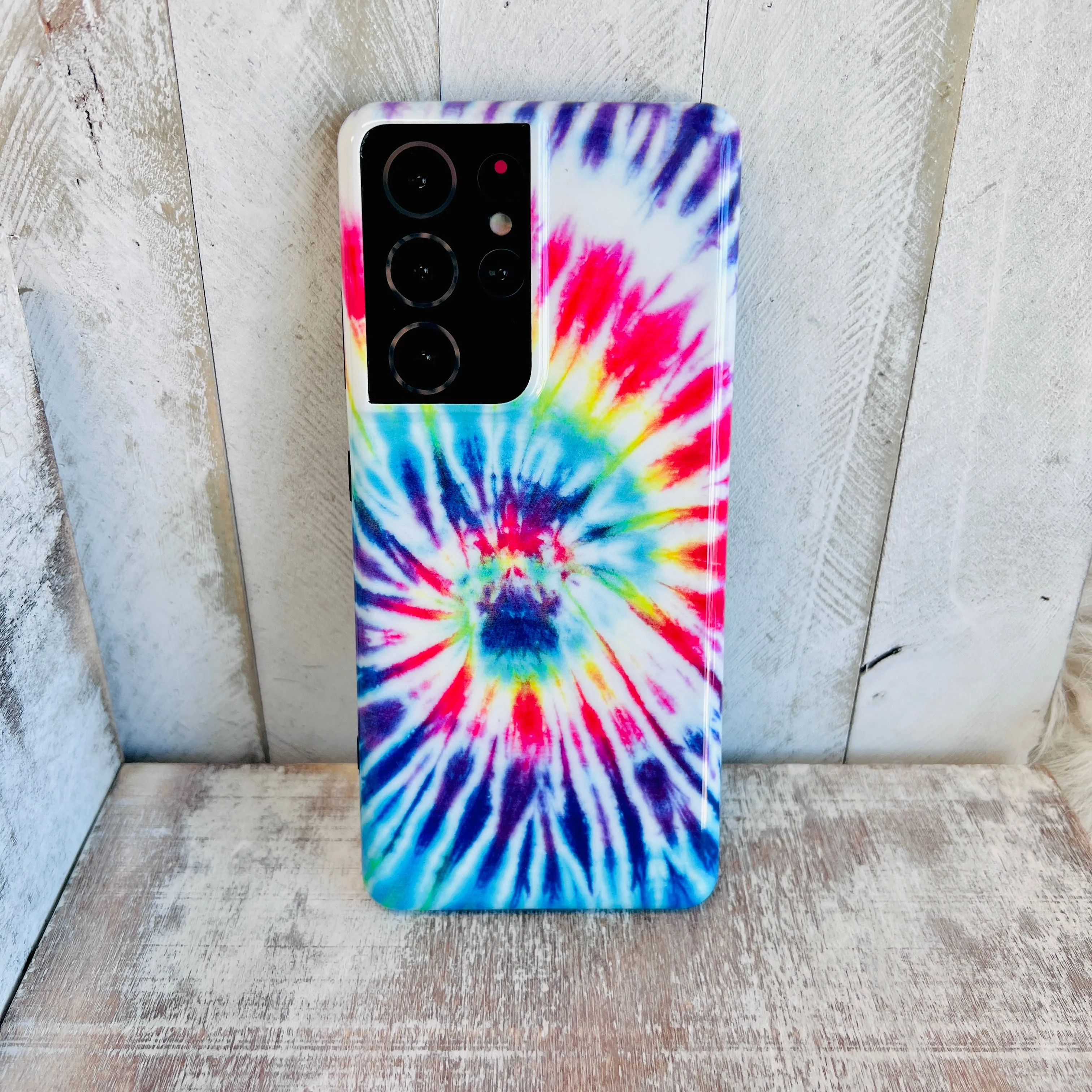 Blue Tie Dye Cell Phone Case For Samsung Galaxy