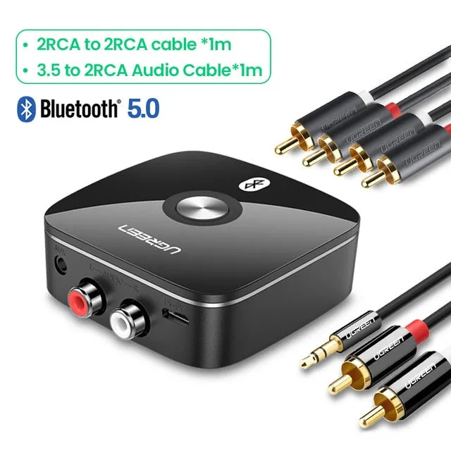 Bluetooth RCA Receiver 5.0 APT-X 3.5mm Jack Aux Wireless Adapter