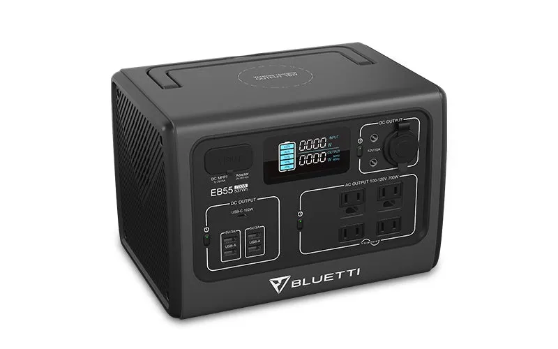 Bluetti EB55 Portable Power Station | 700W 537Wh