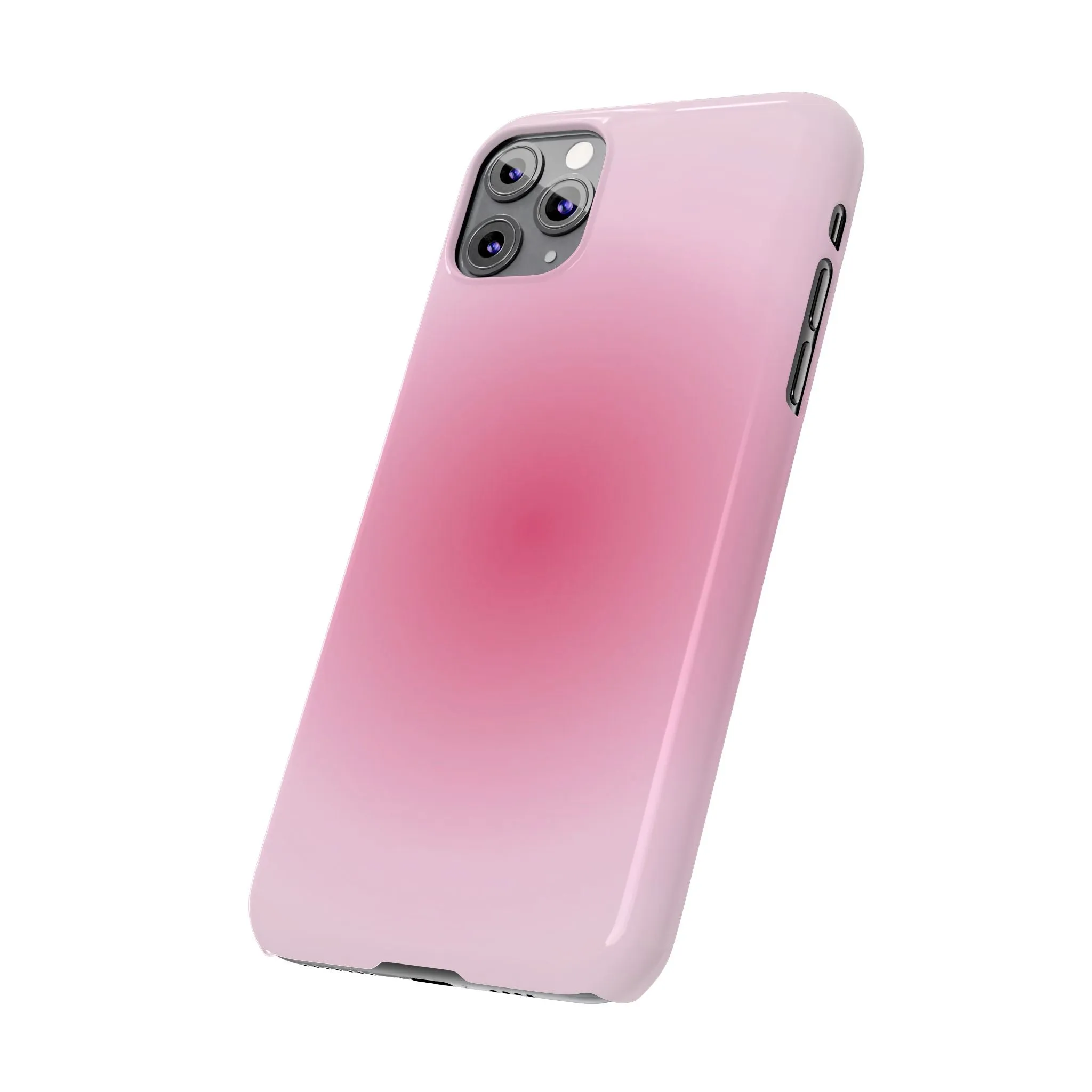 Blush Aura Gradient Glow iPhone Cases