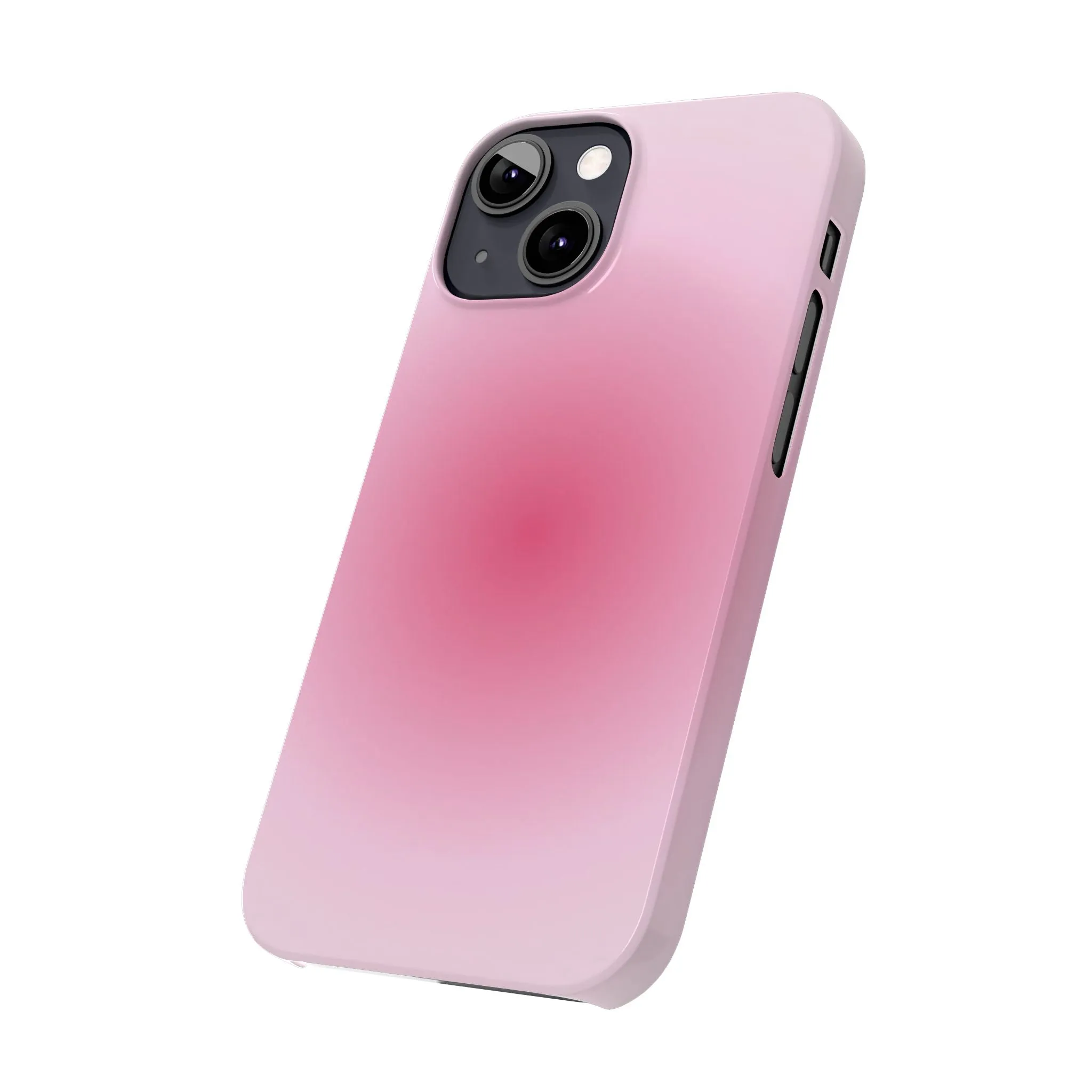 Blush Aura Gradient Glow iPhone Cases