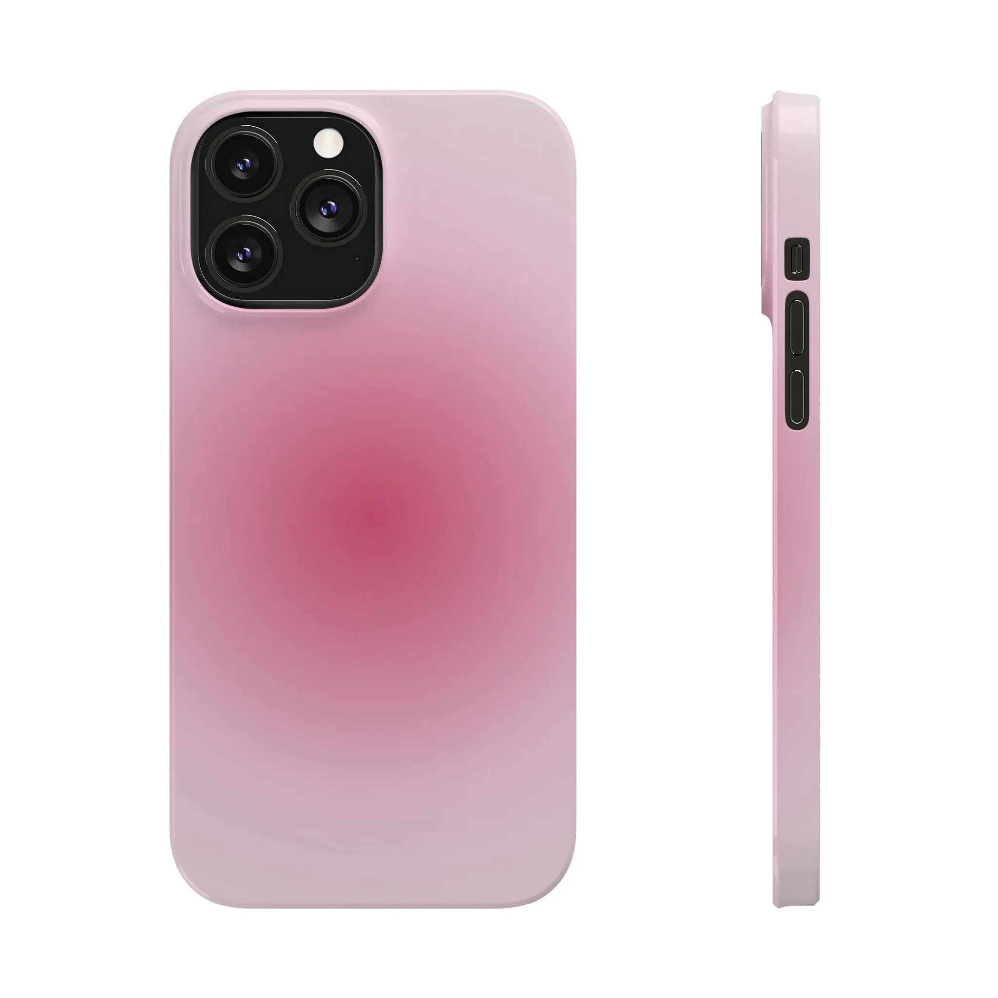 Blush Aura Gradient Glow iPhone Cases