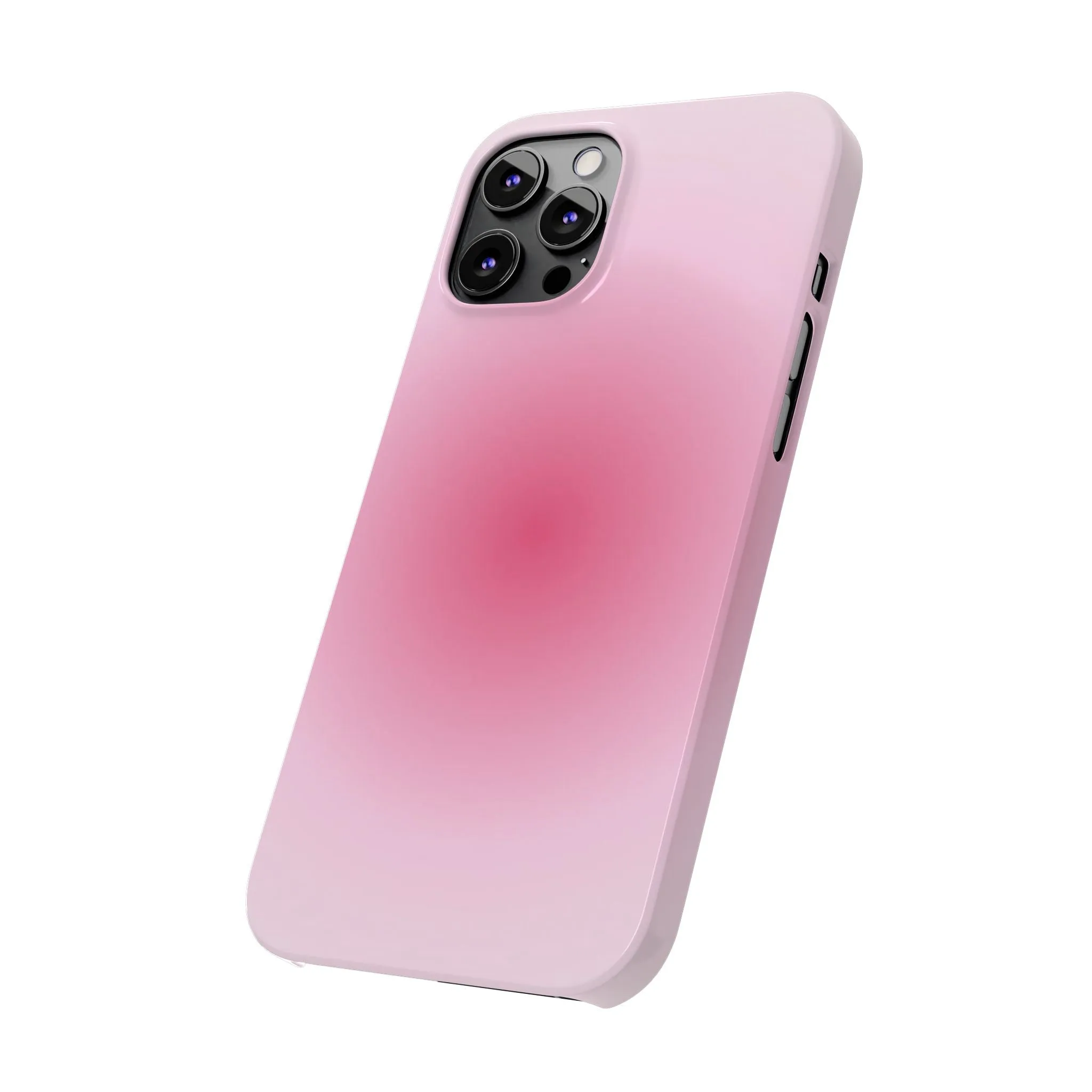 Blush Aura Gradient Glow iPhone Cases