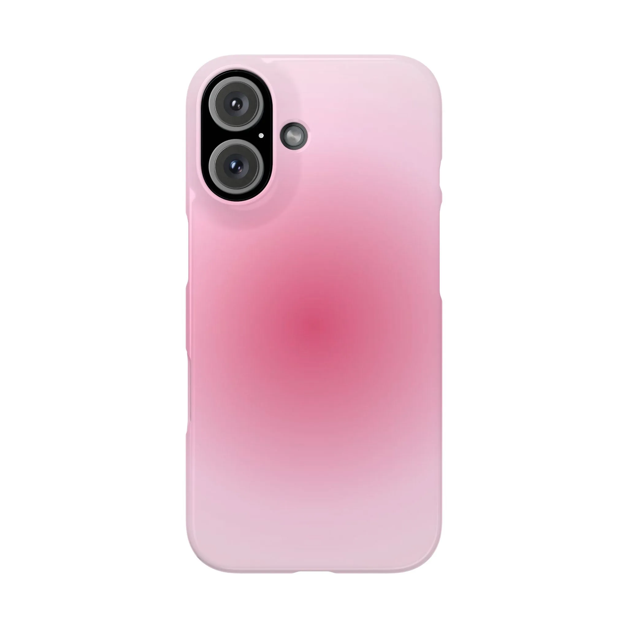 Blush Aura Gradient Glow iPhone Cases